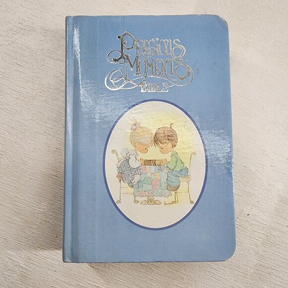 Other - Precious Moments Child's Bible BLUE King James Version NKJV HARDCOVER VG